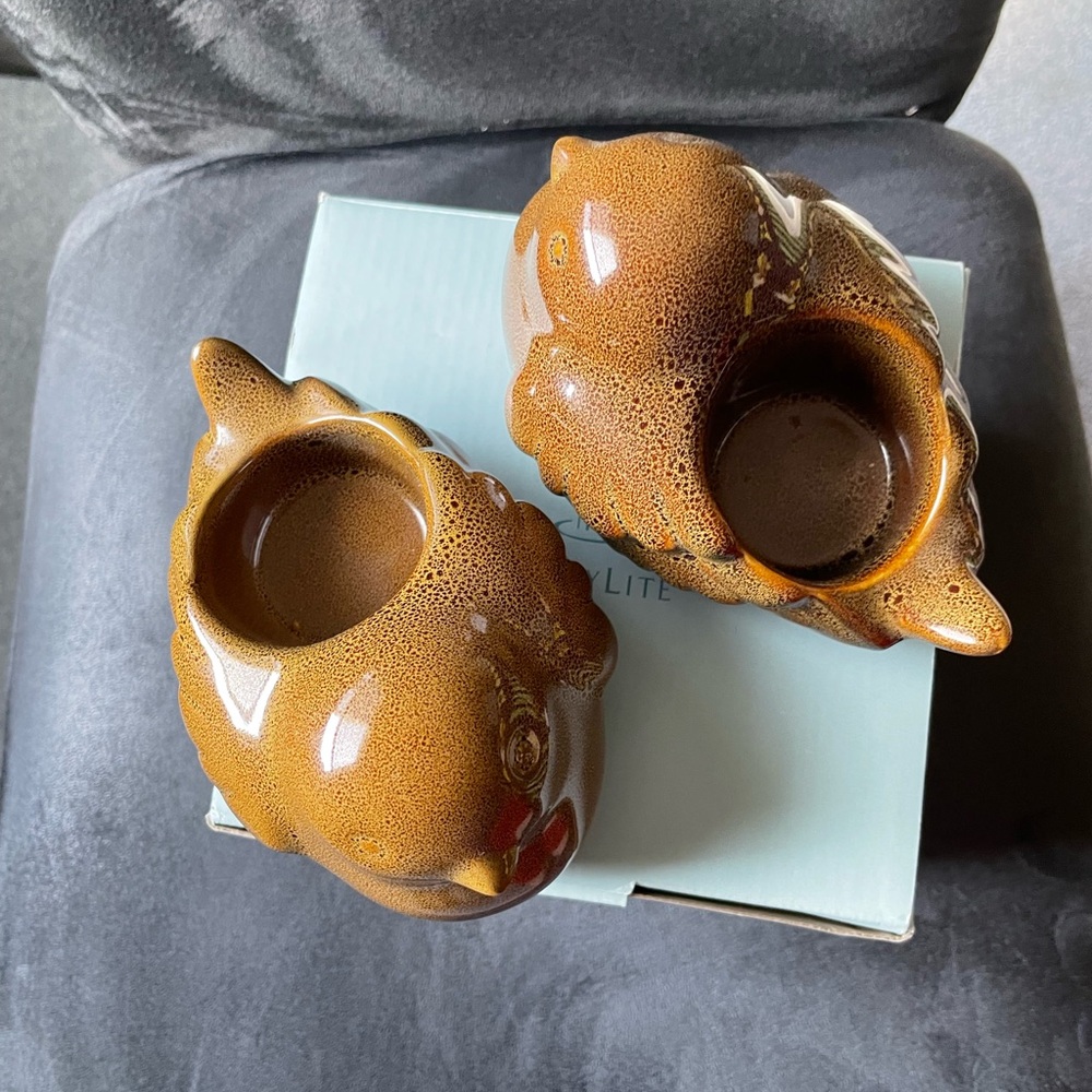 PartyLite Woodland Bird Tealight Pair - Picture 3 of 5